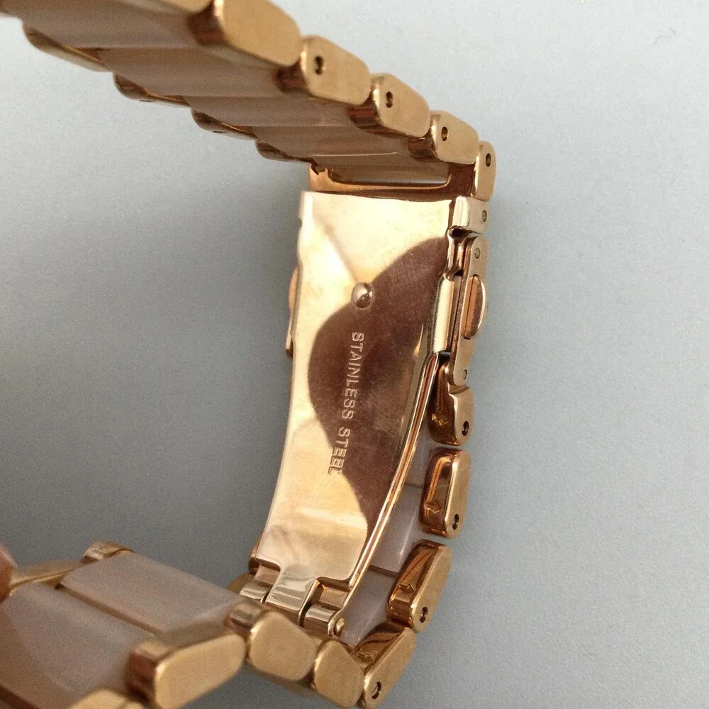 Michael Kors Parker Women Watch MK-5896 Rose Gold Tone BOX New Battery 7.25" - Picture 11 of 15